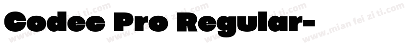 Codec Pro Regular字体转换